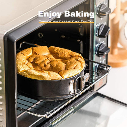 Set of 6 - Non - Stick Round Cake Pans With Removable Bottom Tray - Techmanistan in Pakistan