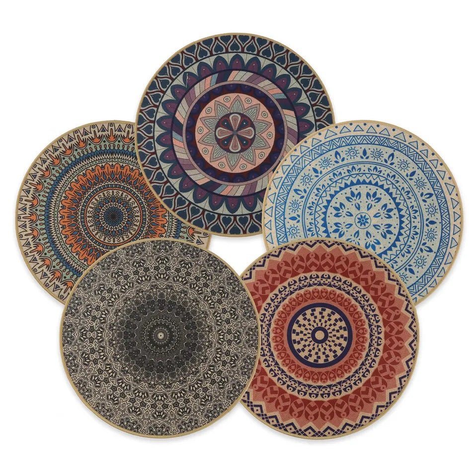 Set of 6 - Random Design Mandala Pattern Placemats - Techmanistan in Pakistan
