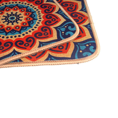 Set of 6 - Random Design Mandala Pattern Placemats - Techmanistan in Pakistan