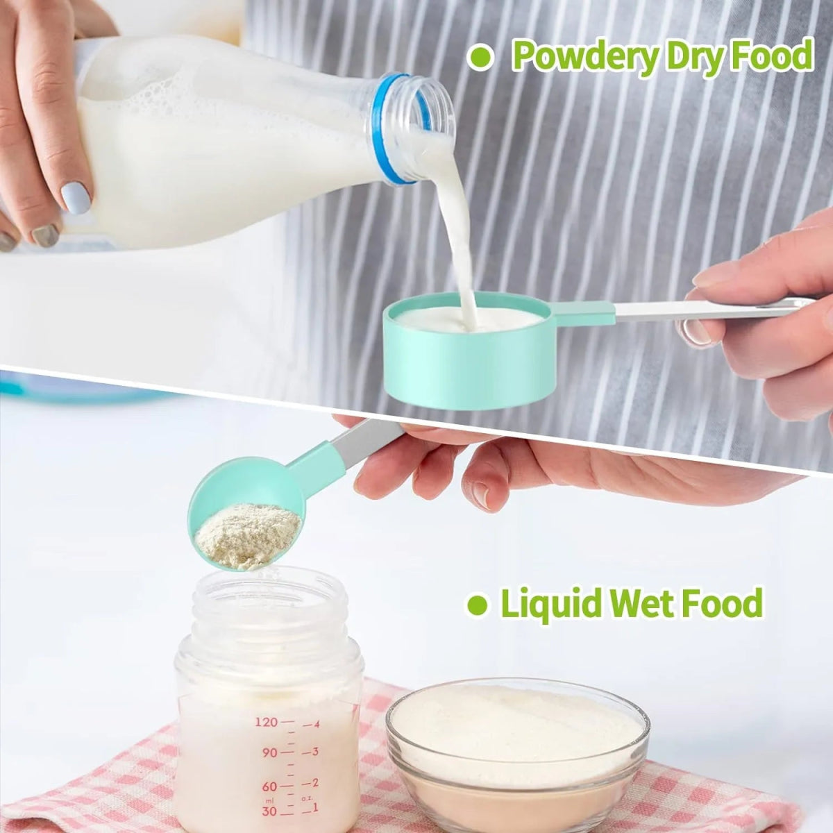 Set of 8 Measuring Spoons & Cups with Stainless Steel Handles - Techmanistan in Pakistan