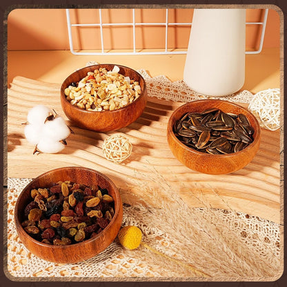 Set of Chopsticks, Spoon, Fork with 2 Round Wooden Bowls - Techmanistan in Pakistan