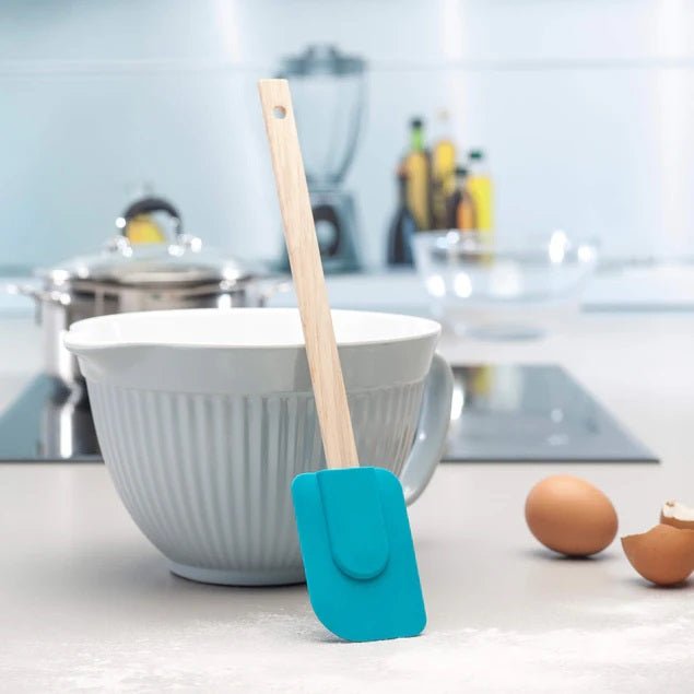 Silicon Oil Brush & Spatula with Wooden Handle - Techmanistan in Pakistan