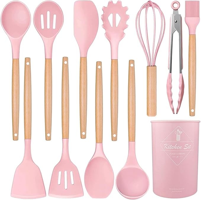 12 Pcs Silicone Non-Stick Cooking Tool Set
