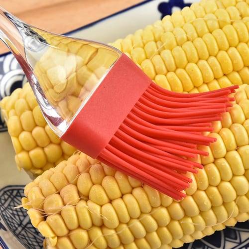 Silicone Brush Marinating Kitchen Pastry Brush with Transparent Handle - Techmanistan in Pakistan