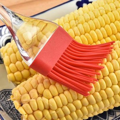 Silicone Brush Marinating Kitchen Pastry Brush with Transparent Handle - Techmanistan in Pakistan