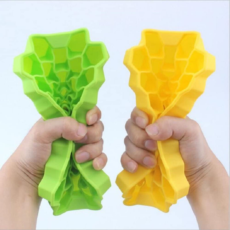 Silicone Honeycomb Ice Cube Tray with Cover - Techmanistan in Pakistan