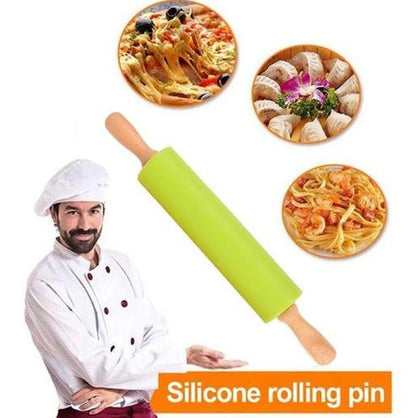 Silicone Rolling Pin + Silicone Baking Mat - Techmanistan in Pakistan