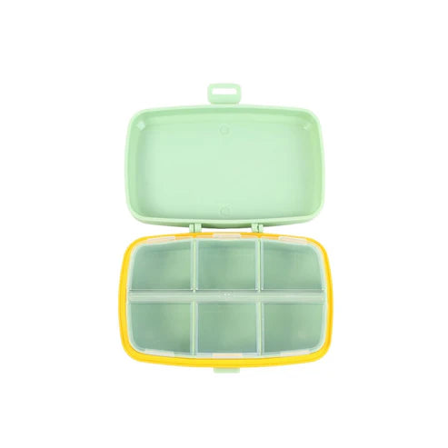 6 Compartment Pill Box Medicine Box - Random Color
