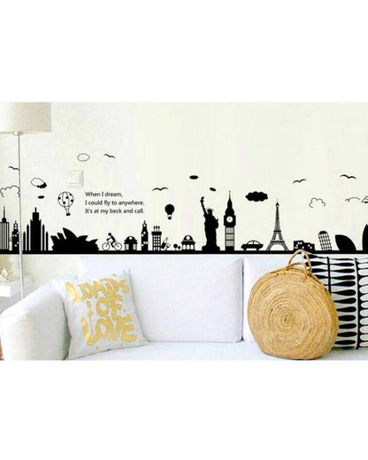 Skyline of City DIY Wall Stickers - Techmanistan in Pakistan
