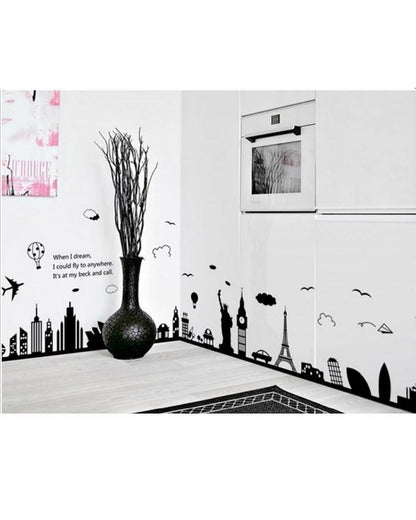 Skyline of City DIY Wall Stickers - Techmanistan in Pakistan