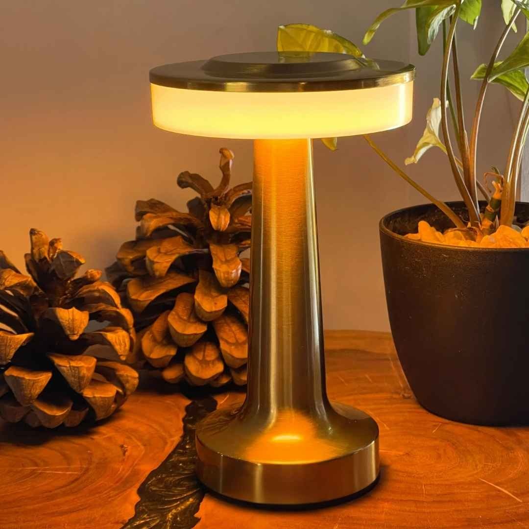 Cordless LED Table Lamp with Touch Control, 3-Level Dimmable Portable Light