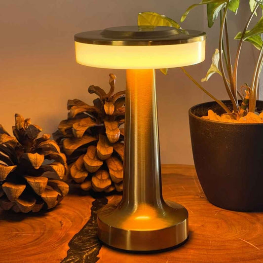 Cordless LED Table Lamp with Touch Control, 3-Level Dimmable Portable Light