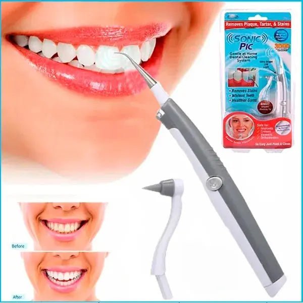 Sonic Pic Dental Cleaning System With Torch, Electric Calculus Teeth Cleaner Teeth Whitening *Free Shipping* - Techmanistan in Pakistan