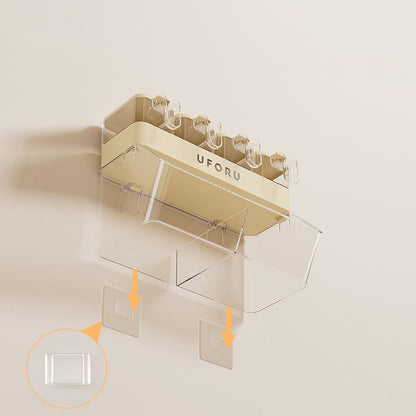 Wall Mounted Kitchen Spice Organizer with Storage Box