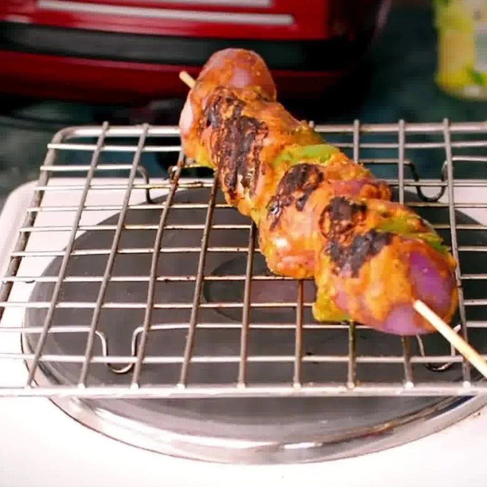 Square Barbecue Grill with Handle - Techmanistan in Pakistan