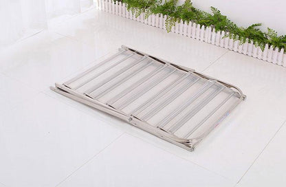 Stainless Steel 5 Layers Folding Shoe Rack - Techmanistan in Pakistan