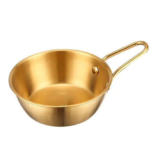 Korean-Style Steel Serving Bowls with Handle | Soup Bowls
