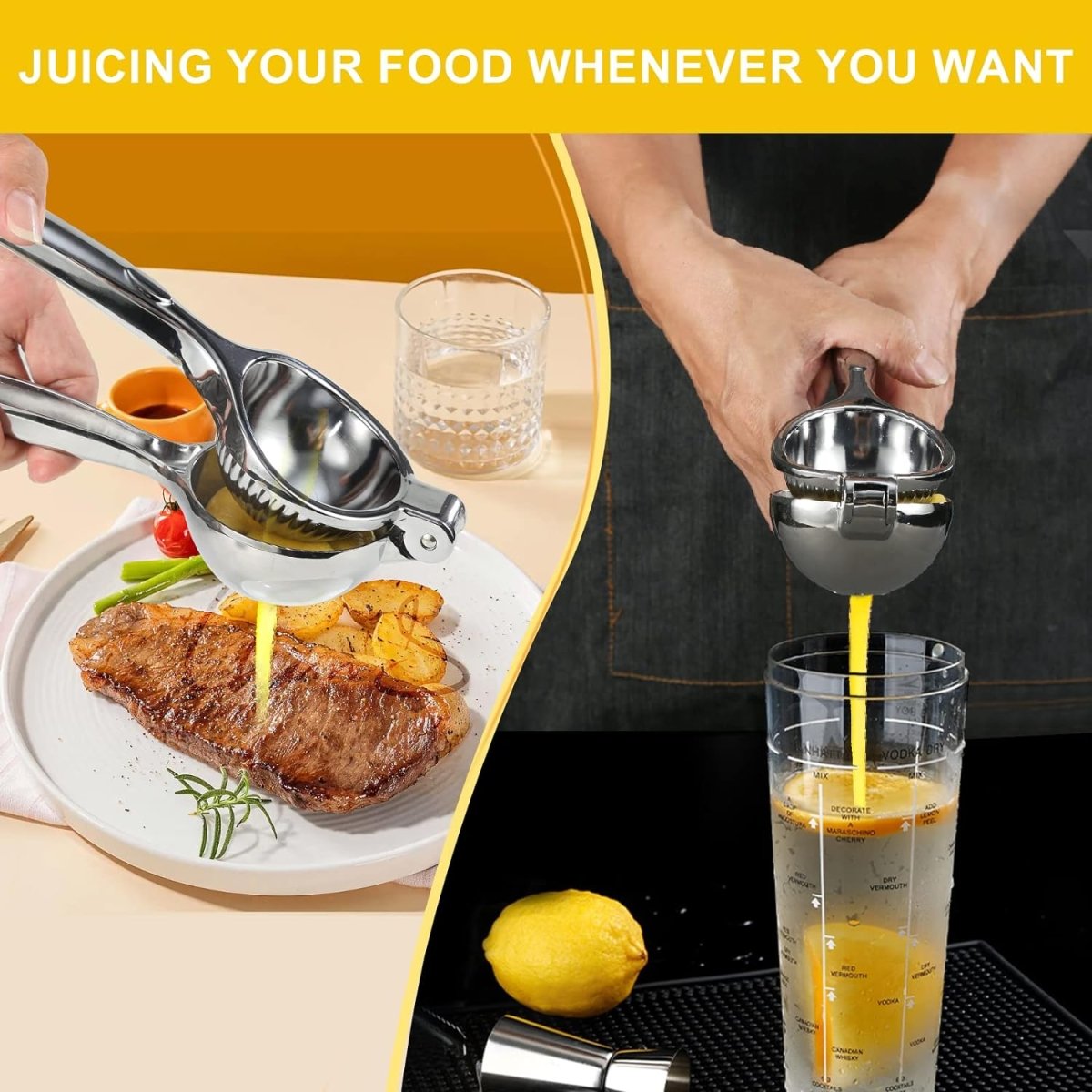 Stainless Steel Citrus Press Lemon Squeezer - Techmanistan in Pakistan