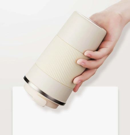 Stainless Steel Coffee Cup With Protective Leather Sleeve - Techmanistan in Pakistan