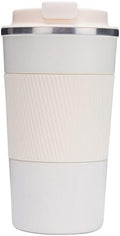 Stainless Steel Coffee Cup With Protective Leather Sleeve - Techmanistan in Pakistan