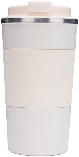 Stainless Steel Coffee Cup With Protective Leather Sleeve - Techmanistan in Pakistan