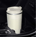 Stainless Steel Coffee Cup With Protective Leather Sleeve - Techmanistan in Pakistan