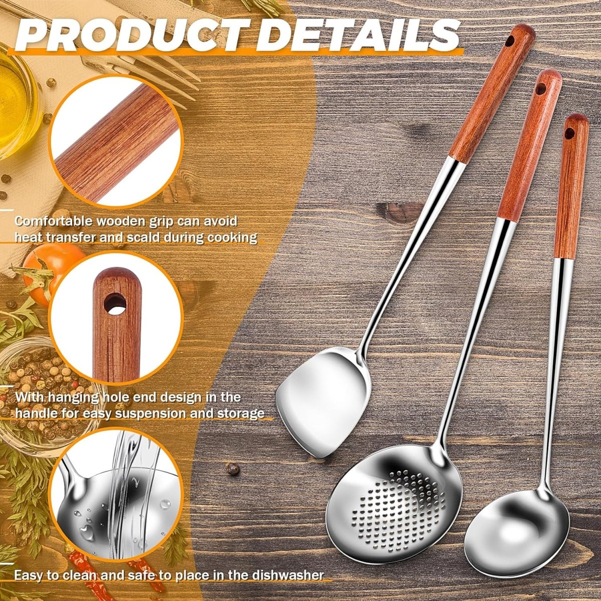 Stainless Steel Cooking Spoon - Techmanistan in Pakistan