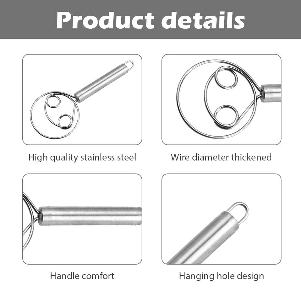 Stainless Steel Dough Flour Whisk - Techmanistan in Pakistan