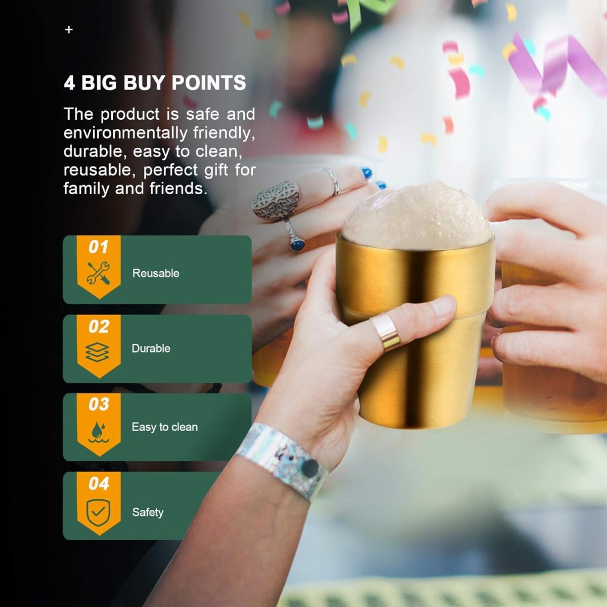 Stainless Steel Drinking Cup, Coffee Tumbler - Techmanistan in Pakistan