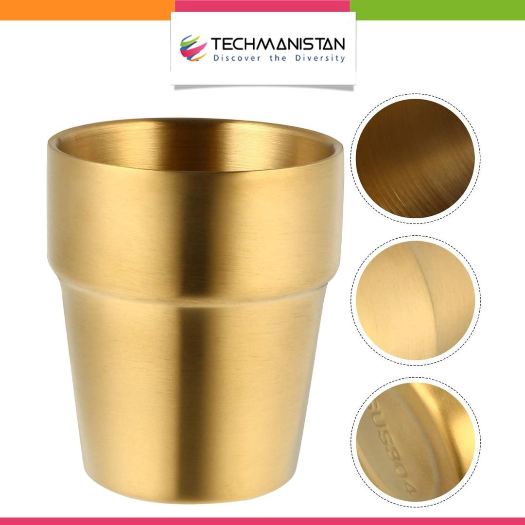 Stainless Steel Drinking Cup, Coffee Tumbler - Techmanistan in Pakistan