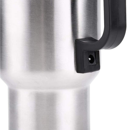Stainless Steel Electric Coffee Heating Mug with Car Plugin - Techmanistan in Pakistan