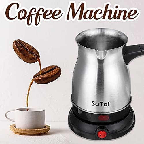 Stainless Steel Electric Coffee Pot - 800ml - Techmanistan in Pakistan