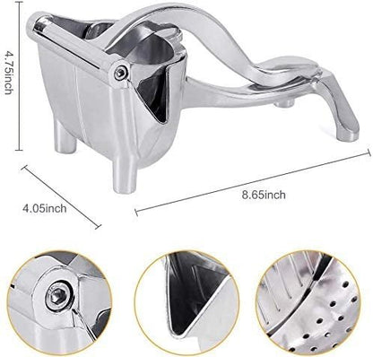 Stainless Steel Fruit Press, Stainless Steel Manual Juicer Fruit Hand Juicer, Heavy Duty Handheld Juice Extractor, Fruit Squeezer, Handheld Juicer, Fryer - Techmanistan in Pakistan