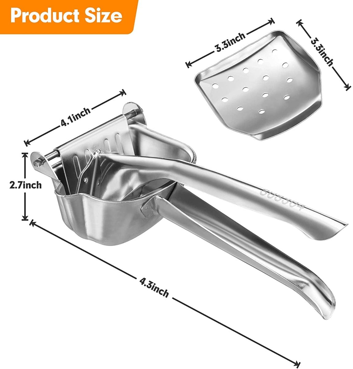 Stainless Steel Fruit Press, Stainless Steel Manual Juicer Fruit Hand Juicer, Heavy Duty Handheld Juice Extractor, Fruit Squeezer, Handheld Juicer, Fryer - Techmanistan in Pakistan