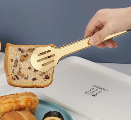 Stainless Steel Frying Oil Straining Salad Tong - Techmanistan in Pakistan