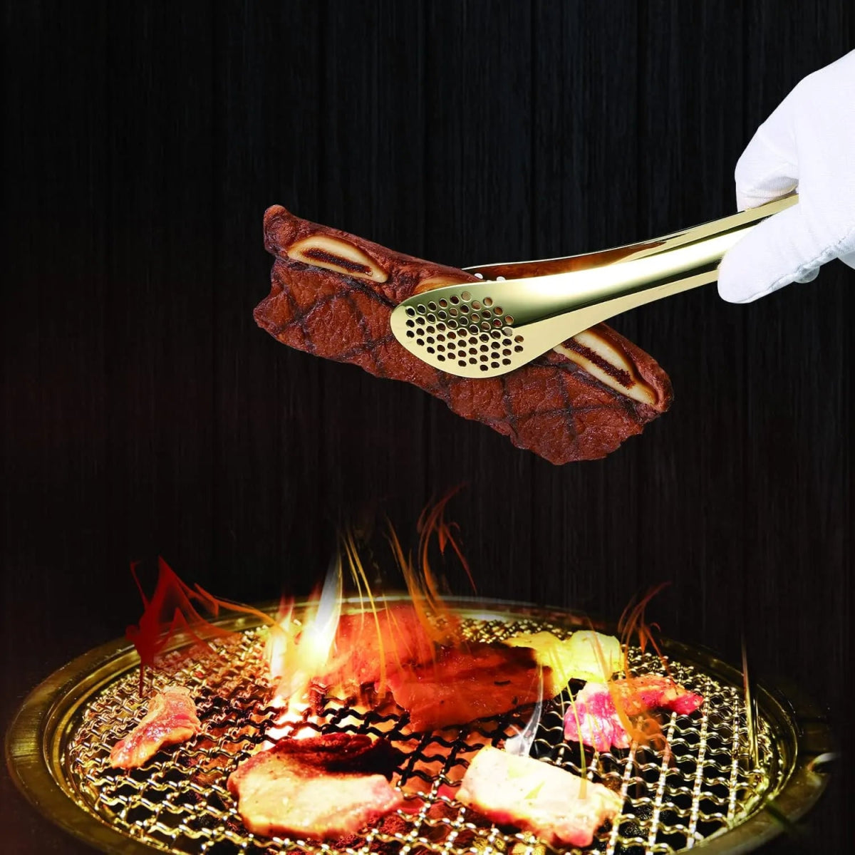 Stainless Steel Frying Oil Straining Tong - Techmanistan in Pakistan