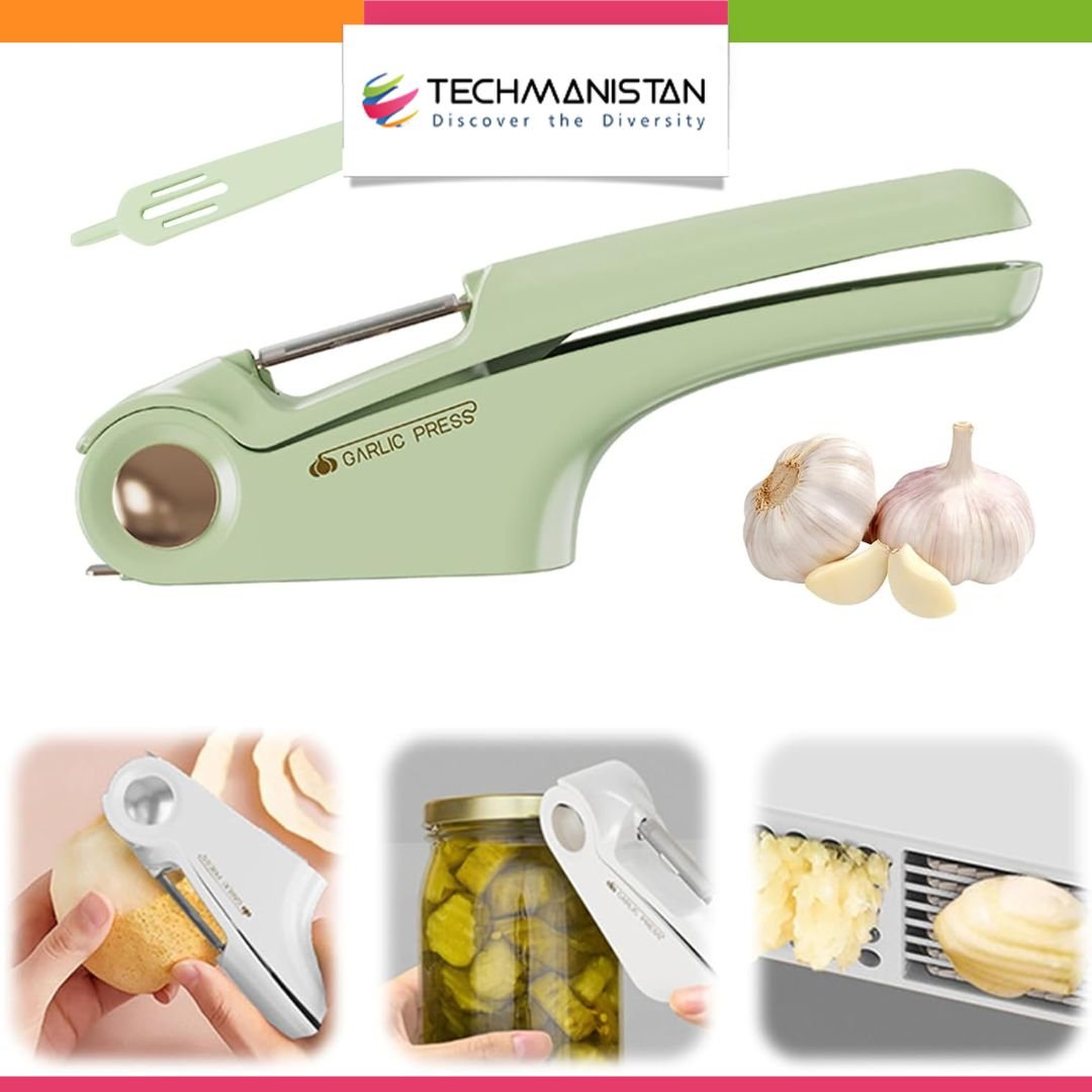 Stainless Steel Ginger & Garlic Hand Press Mincer - Techmanistan in Pakistan