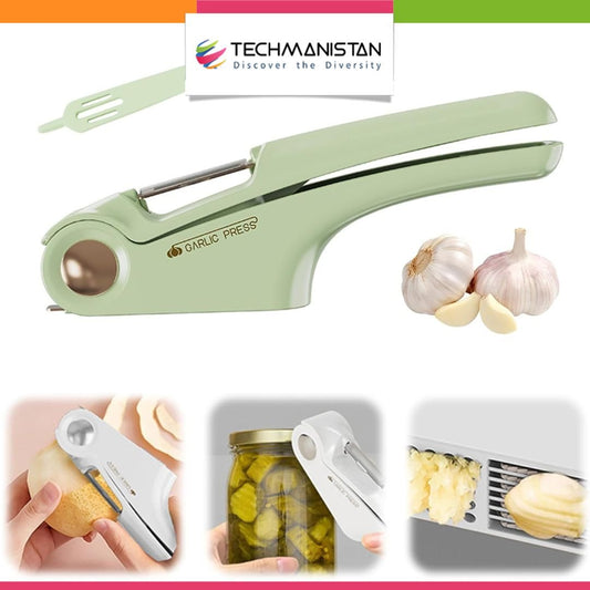 Stainless Steel Ginger & Garlic Hand Press Mincer - Techmanistan in Pakistan
