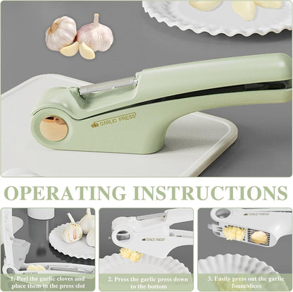 Stainless Steel Ginger & Garlic Hand Press Mincer - Techmanistan in Pakistan