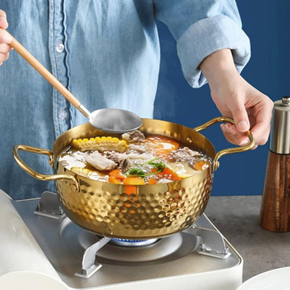 Stainless Steel Hammer Pattern Korean Pot - Techmanistan in Pakistan