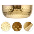 Stainless Steel Hammer Pattern Mixing Bowl - Techmanistan in Pakistan