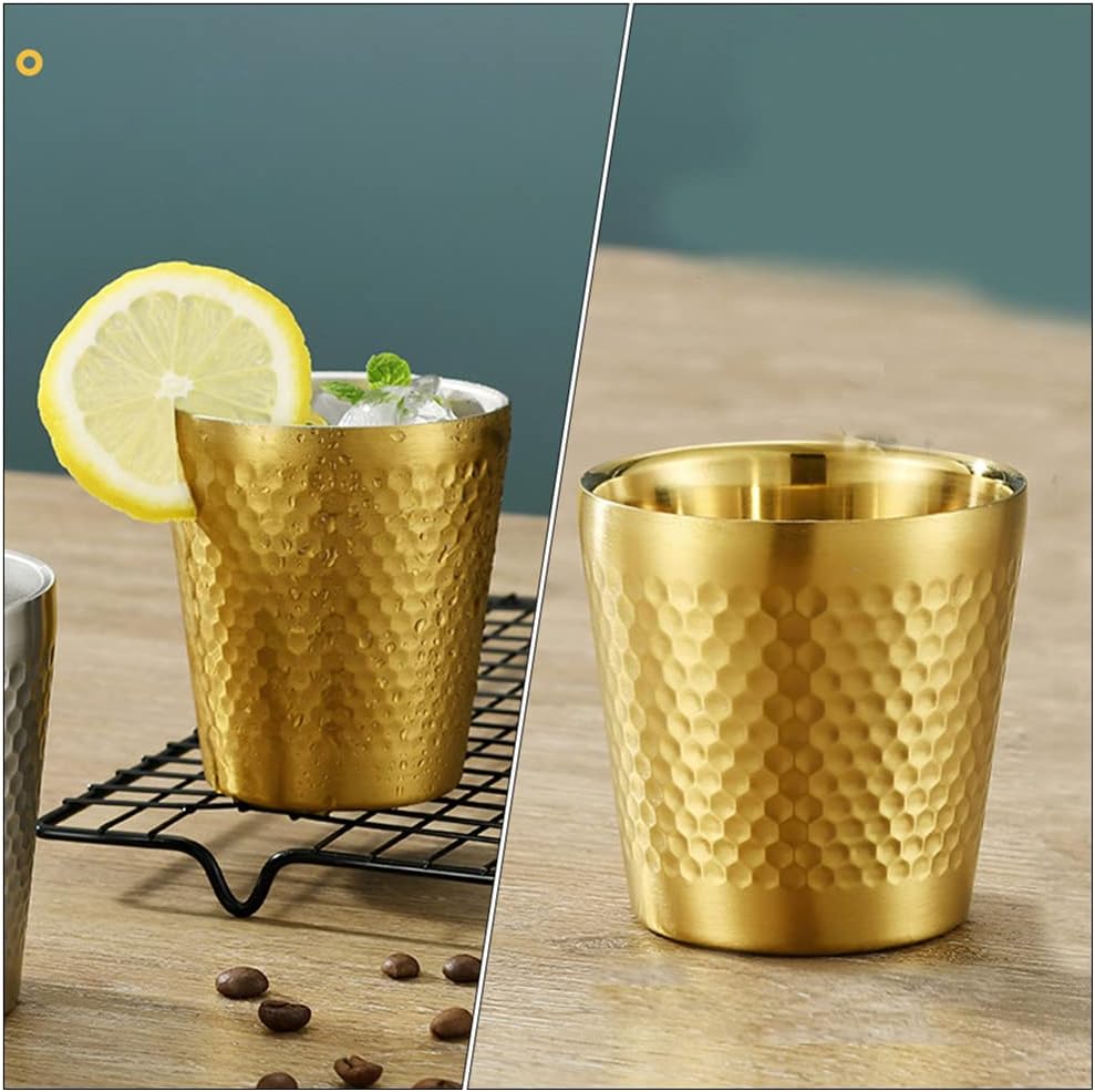 Stainless Steel Hammered Texture Golden Glass - Techmanistan in Pakistan