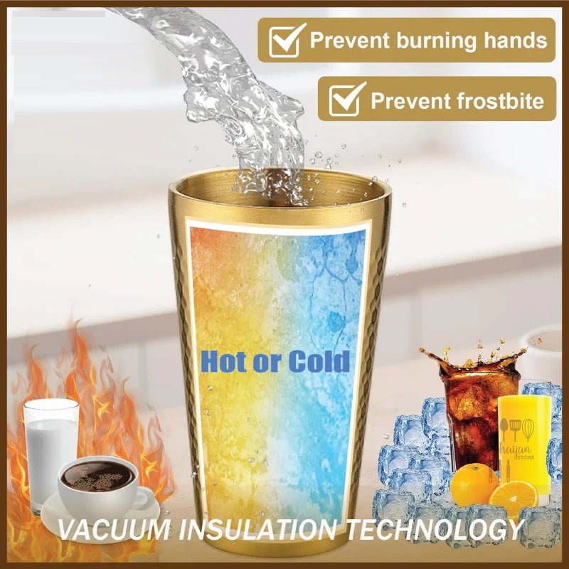 Stainless Steel Hammered Texture Golden Glass - Techmanistan in Pakistan