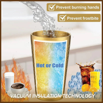 Stainless Steel Hammered Texture Golden Glass - Techmanistan in Pakistan