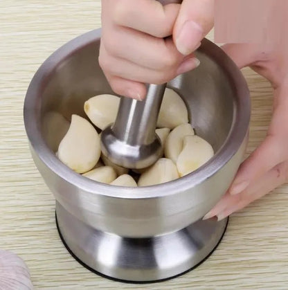 Stainless Steel Herb Spice Grinder Mortar and Pestle Set - Techmanistan in Pakistan