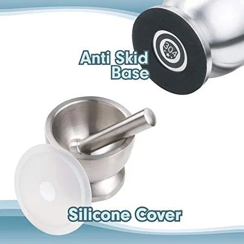 Stainless Steel Herb Spice Grinder Mortar and Pestle Set - Techmanistan in Pakistan