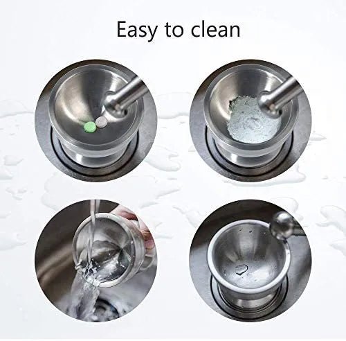 Stainless Steel Herb Spice Grinder Mortar and Pestle Set - Techmanistan in Pakistan