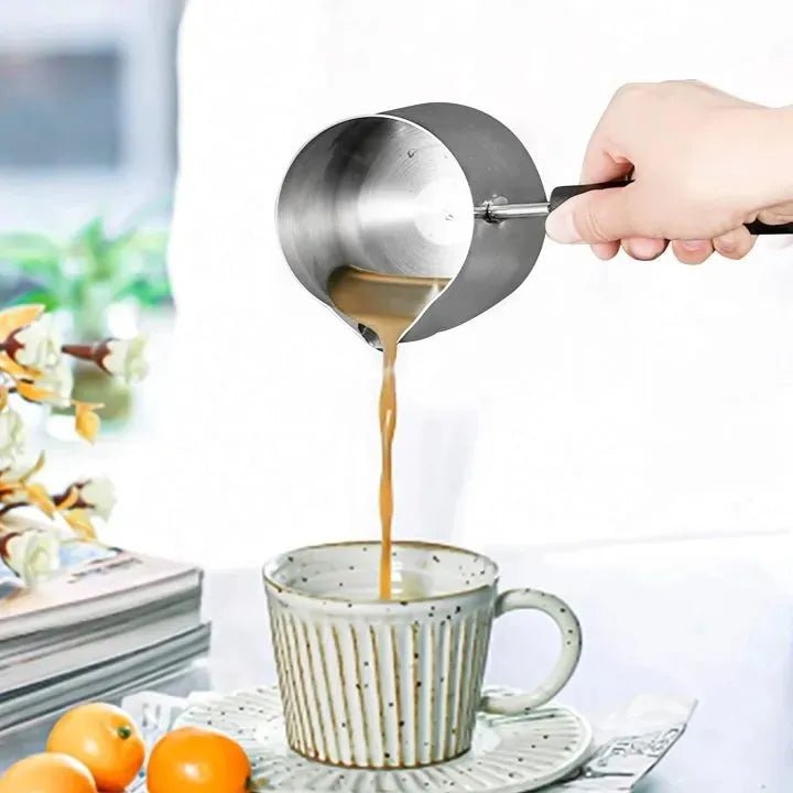 Stainless Steel Milk Foam Pitcher, Frother Pan - Techmanistan in Pakistan