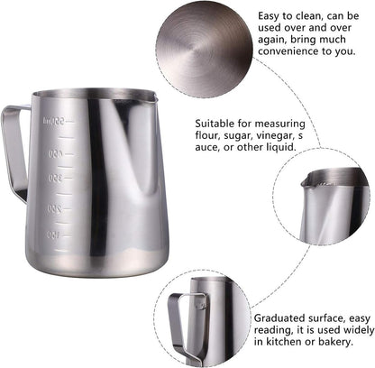 Stainless Steel Milk Fother Pitcher - Techmanistan in Pakistan