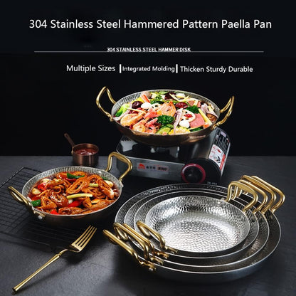 Stainless Steel Nonstick Frying Pan Spanish Paella Pan - Techmanistan in Pakistan